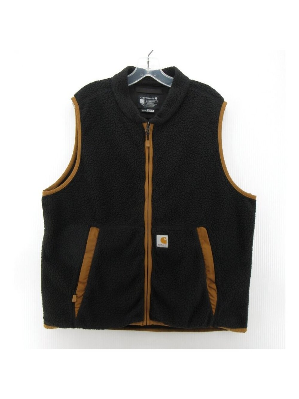 Carhartt Vest Large Sherpa Fleece Relaxed Fit Workwear Full Zip 104995